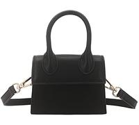 Mini Flap Top Handle Bag Croc Embossed Synthetic Leather Women Handbag Styling Crossbody Purse grey Size: S