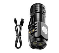 Mini Flashlight - Aluminum Rechargeable Battery, Pocket Torch Clip Magnetic Base, Survival Work Light | Camping Hiking Running Outdoor Night Fishing Car Repair Travel Home Workshop