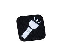 Mini Flashlight Icon Patch - Laser Cut Hook and Loop Patch for EDC, Camping, Survival, Backpacks, Tool Bags, Hats, and Outdoor Gear
