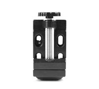 Mini Flat Clamp Bench Vise Aluminum Alloy Drill Press Vice Carving Tools Sturdy Durable Precision Fixed Small Items for Garage Workshop Hobby Work Model Makers Woodwork Jewelry