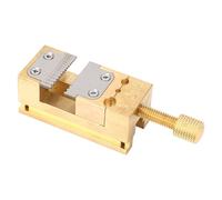 Mini Flat Clamp, Mini Bench Vice Clamp Opening Parallel Table Vise for Watch Repairing Sculpture Craft Jewelry Carving Tool, 0.2-1.5mm Hole Dia Watchmaker Wheel Pointers Tool