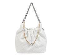 Mini Fleming Soft Distressed Hobo Bag - female - Tory Burch - Shoulder Bags - White - ONE SIZE - Bags ONE SIZE