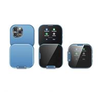 Mini Flip Mobile Phone,Foldable Function Mobile Phone for Kids with Rotating 1.69” Small Screen,Dual-SIM Dual Standby,HD Touch Screen Mini Smartphone with LED Flashlight & Media Player,4 colors (B)