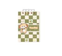 Mini flip-up Cute Loose-Leaf Cartoon Padded Notebook-Happy Puppy