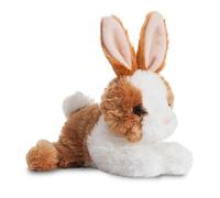 Mini Flopsies Baby Bunny Brown/white 8in Plush Soft Toy - Brand New Sealed