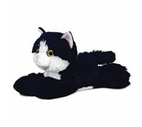 Aurora Plush Mini Flopsies Maynard Black/White Cat Soft Toy Black