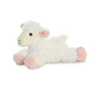 Aurora World 8-inch Flopsie Lamb Pink and White