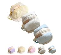 Mini Fluffy Bunny Pouch, Generic Mini Change Purse, Cute Portable Zipper Headphone Bag, Can Store Jewelry and Coins (3PCS-5)