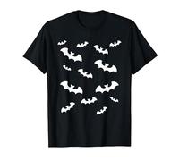 Mini Flying Bats Halloween T-Shirt, Men, Black, 4X-Large