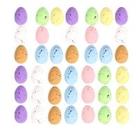 Mini Foam Easter Eggs - 2.5cm Speckled Craft Eggs | 100pcs Lightweight Easter Decoration - Spotted Egg Wreath Filler for DIY Crafts Basket Party Decor Classroom Spring Holiday Ornament