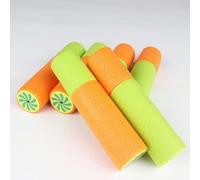Mini Foam Water Pistol, 6PCS Water Guns Kid Outdoor Toys, Shooters Push Pull Type Garden Water Blaster, Range 27ft, Summer Swimming Pool Beach Toys For Kids, Adults, Boy,Girl,Toddlers (Orange Green)