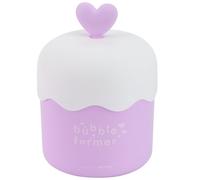 Mini Foaming Bubble Cup, Manual Facial Cleanser Foamer Device | PP Lightweight Build, Quick Press Action, Purple Finish, Travel Size