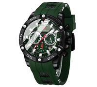 Mini Focus Mens Watches, Fashion Waterproof Analog Quartz Watch Men Chronograph Blue Silicone Sport Wristwatch ...