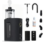 Mini Fog Machine with Remote Control, CF3 30 W Portable Fogger Smoke Machine with Battery, USB Fan, 5 Adjustable Intensity Levels, Video Production Smoke Machine for Photography Parties Halloween