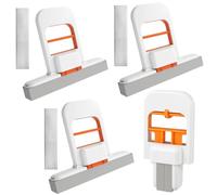 Mini Foldable Desktop Mop, 3 Pack Small Mop for Wet & Dry Cleaning, Portable Self-Squeeze Sponge, Compact Foldable for Small Spaces, 15 X 13 X 3 Cm