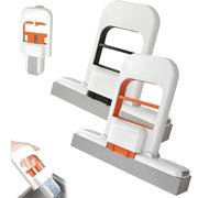 Mini Foldable Desktop Mop, Portable Self-Squeeze Short Mop, Mini Cleaning Sponge for Tabletop Cleaning, Wet and Dry Use, Hands-Free Lazy for Bathroom, Kitchen (A+B)