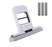 Mini Foldable Desktop Mop, Portable Self-Squeeze Short Mop with 3 Replacement Head One-Hand Self Squeeze Cleaning Tool Wet Dry Use for Kitchen Countertops Glass Table