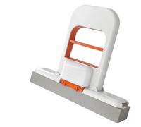 Mini Foldable Desktop Mop, Portable Self-Squeeze Small Mop, Wet And Dry Use Cleaning System Small Mops for Small Spaces, Bathroom, Kitchen, One-Hand Squeeze Handle & Replaceable Head (1PC（orange）)