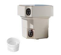 Mini Foldable Washing Machine 12X12X13in Portable Washer 17L Capacity Convenience And Efficiency For Camping, Travelling, Apartment & Tiny Spaces(Beige)