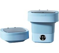 Mini Foldable Washing Machine for Home, Dormitory, Students, Single Person, and Babies (Blue)