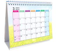 Mini Folder Binder Desk Calendar Table 2024 2024 2024 Extra-large Pink