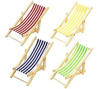 Mini Folding Beach Chair Dollhouse Miniature M