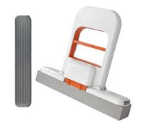 Mini Folding Handheld Mop with Replacement Sponge Head - ABS Construction, 13 x 15 x 3 cm, Lightweight & Portable for Dining Table & Desk Cleaning (mop+Sponge Head)