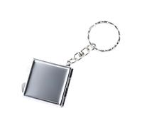 Mini Folding Mirror with Key Chain, Mini Makeup Cosmetic Mirror with Key Ring, Travel Pocket Mirror Square Heart-Shaped Round Mirror(square)