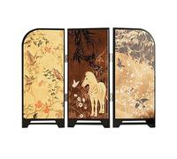 Mini Folding Screen Divider Partition Decorative Decor Feng Shui Ornament Porcelain Suitable for Gift Giving Home Decoration L Horse