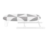Mini Folding Sleeve Ironing Board with Thickened Support, Oval White