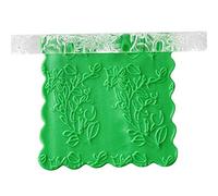 Mini Fondant Textured Acrylic Carved Rolling Pin, 3D Transparent Embossing Rolling Pin,Non-Stick Embossed Fondant Roller,DIY Sugar Craft Fondant Biscuit Cake Decorating Tools Dough Gum Paste Roller