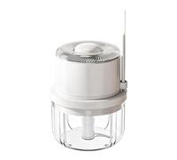 Mini Food Chopper, 350 ml with Portable Splatter Spoon - Small Food Processor Mini Chopper | For Ginger Meat Chile Vegetables Fruit Home Kitchen Apartment Restaurant