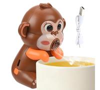 Mini Food Cooler Fan - Adjustable Fast and Cute Cooling, Hot Drinks Cooler with Monkey Shape, for Office Kitchen Outdoor Travel Camping Drinks Milk Water Rice Comi