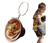 Mini Food Pendant - Realistic Tiny Cuisine Key Ring Toy Collectible Charm, Fun Novelty Accessory | High Detail Resin Style Creative Design Feature, Ideal For Backpack Decoration Key Holder