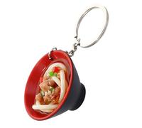 Mini Food Pendant - Realistic Tiny Cuisine Key Ring Toy Collectible Charm Ornament, Fun Novelty Accessory | High Detail Resin Style Creative Design Feature, Ideal For Backpack Decoration Key Holder
