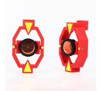 Mini for Total Station, Aluminum Alloy 4-Pole Rod with 5" Accuracy, 0mm/+17.5mm/-30mm Offset, Stainless Steel Tip, Removable Interface, Lightweight and(ADS101 17.5mm)