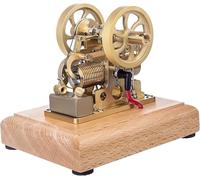Mini Four Stroke Petrol Engine Kit, Antique Water-cooled Gas Engine Model, For Adults, Educational Combustion Engine Model For Stationary Mills Multicoloured 4