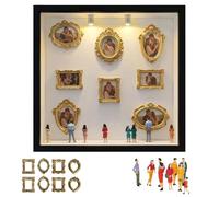 Mini Frames, DIY Tiny Museum Silhouette Box, 2026 Celebrate Your Unique Memories in Style for Anniversary, Wedding, Birthday & Home Décor (Black)