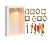 Mini Frames | Mini Museum Silhouette Box with Lights | DIY Min-i Museums Of Us Photo Frame Shadow Box with Figurines | Celebrate Your Memories In Style