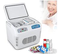 Mini Fridge 12L Insulin Cooler Refrigerated Box, Portable Medicine Refrigerator, Electric Cold Storage Box Can Keeping Cooling, Professional Organizer Storage for Traveling,220V