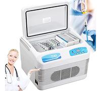 Mini Fridge 12L Insulin Cooler Refrigerated Box, Portable Medicine Refrigerator, Insulin Cooler Refrigerated Box, Electric Cold Storage Box Can Keeping Cooling, for Insulin, Eye Drops,220V