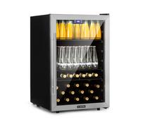 Klarstein Beersafe 85cm 147L Drinks Fridge with Glass Door Silver