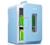 Mini Fridge 15L, Small Fridge for Bedrooms, Cool/Warm Function, Portab