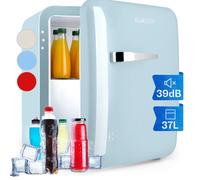 Mini Fridge 32 L Food Drinks Beer Skincare Fridge Cooler Table Top Fridge Blue [EEK: C]