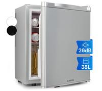 Mini Fridge 38 L Table Top Fridge for Bedroom Beer Fridge Drinks Cooler Silver [EEK: C]