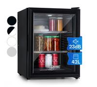 Mini Fridge 42 L Table Top Fridge for Bedroom Portable Beer Fridge Glass Door [EEK: F]
