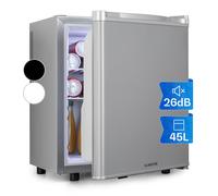 Klarstein Happy Hour Mini Fridge for Bedrooms - Food, Drinks, Skincare & Beer Fridge Cooler, Interior Lighting, Adjustable Shelves, Quiet & Small Fridge For Home, Office, Caravan, Camping, 6-18°C, 45L