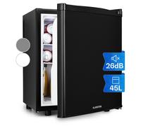 Klarstein Happy Hour Mini Fridge for Bedrooms - Food, Drinks, Skincare & Beer Fridge Cooler, Interior Lighting, Adjustable Shelves, Quiet & Small Fridge For Home, Office, Caravan, Camping, 6-18°C, 45L