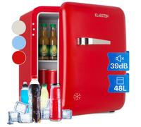 Mini Fridge 48 L Food Drinks Beer Skincare Fridge Cooler Table Top Fridge Red [EEK: C]