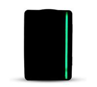 Mini Fridge 6L For Bedrooms - Retro Table Top Small Fridge With LED Light Quiet Portable Cooler Warmer - Skincare Food Drinks Travel Car Office Fridge Black (Black)